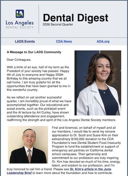 LADS Dental Digest 2026 Second Quarter