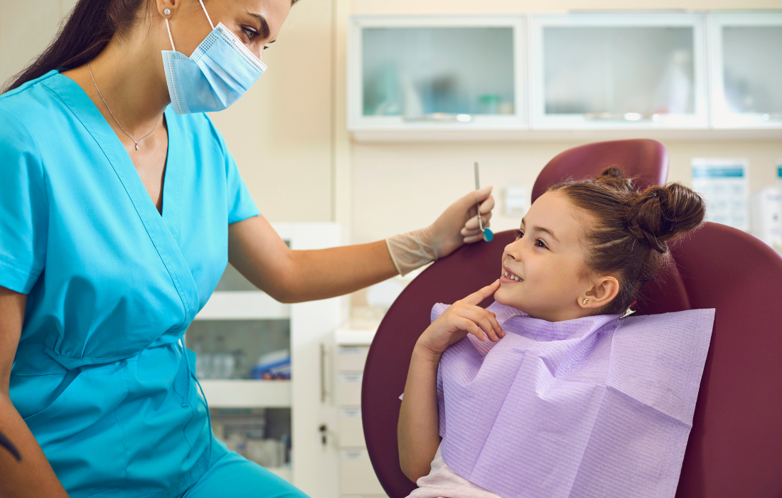 Dental Hygientist and Patient